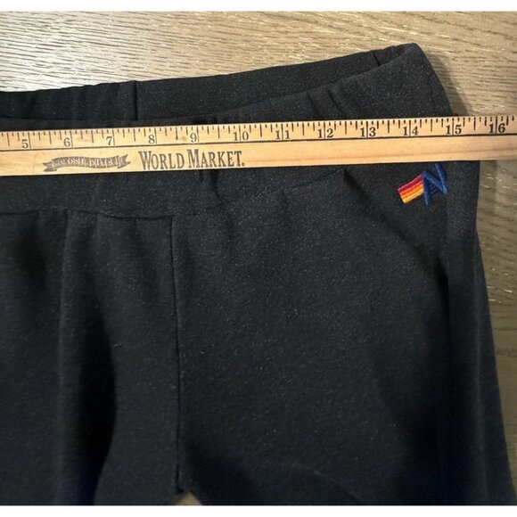 Aviator Nation Size Medium Black Sweatpants Retro Preppy Athleisure Streetwear - Picture 2 of 11